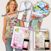 Mond-water tropische vruchten stropdas