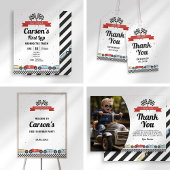 Race Car Verjaardag Guest Book Sign Poster