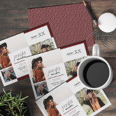 Rood en zilver 6 Foto Afstuderen Poster