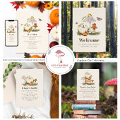 Pompoenen Paddestoel Woodland Insects Boy Baby sho Bedankdoosjes