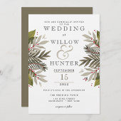 Bodembotanische bruiloft Dank je Bedankkaart