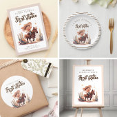 Mijn eerste Rodeo Wild West Cowboy verjaardag Kaart