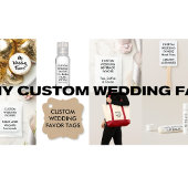 Aangepaste PAREL SHIMMER Bruiloft Uitnodigingen 5 