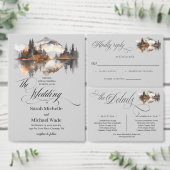 Mystic Autumn Script Details Enclosure Card Informatiekaartje (Personaliseer de collectie van deze zelfstandige maker.)