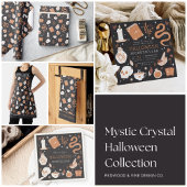 Mystic Boho Crystal Halloween Pattern Theedoek