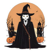 Mystieke Salem Zwarte Kat met Pompoenen Latte Mok