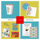 Gepersonaliseerde turquoise koppels douche servet