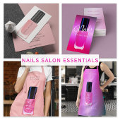 Nagelsalon manicurist modern polish kleurrijk schort