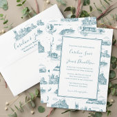 Nashville Toile Twilight op Wit Etiket