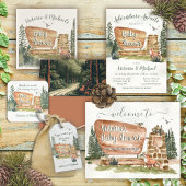 Rustic Camping Tent Adventure-Baby shower Kaart