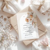 moderne bohemische pamapegras botanisch wijn etiket