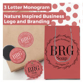 Botanische krans monogram zwart hoodie