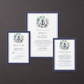 Wreater Anchor Monogram Wedding Small Seating Char Poster (Personaliseer de collectie van deze zelfstandige maker.)