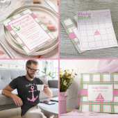 Zeilboot Nautisch Meisje Baby shower Servet