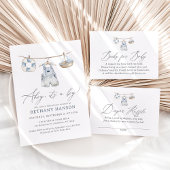 Nautical jongens babyshower cadeaulabel