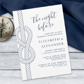 Nautical Touw Tying the Knot Bruiloft Kaart