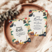 Nautical Pirate Ahoy Het is een Boy Diapper Raffle Informatiekaartje