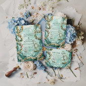 Nautical Rope Voyage Wedding Kaart