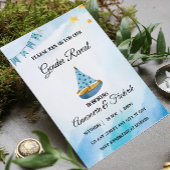 Geslacht onthullen zeilboot spandoek