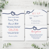 Royal Blue Tying the Knot Trouwtafel Nummers Kaart (Personaliseer de collectie van deze zelfstandige maker.)