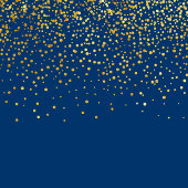 Navy Faux Gold Confetti Dot Bruiloft Retouradres Etiket