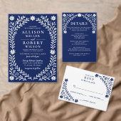 Boho Navy Bloemen Huwelijk Welkom Teken Acryl Bord (Personaliseer de collectie van deze zelfstandige maker.)