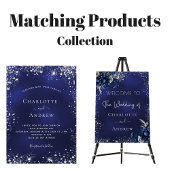 Marineblauw groen elegante bruiloft kaart