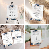 Navy Blue en Dusty Roos Vrijgezellenfeest Menu