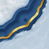 Dusty Navy Blue en Gold Agaat Bruiloft Bedankdoosjes