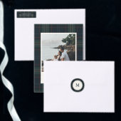 Elegante Marine Blauw en Groen Plaid Leggings (Personaliseer de collectie van deze zelfstandige maker.)