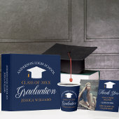 Scheepsblauwe graduPartij Foto-graafgast Notitieboek