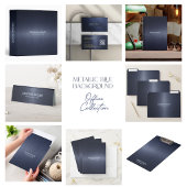Luxe Navy Blauwe Glitter Visitekaartje