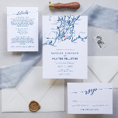 Minimale Moderne Newport Rhode Island Kaart