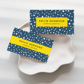 Navy Blue Dalmatian Spots, Dalmatiaanse Stippen, g Visitekaartje