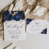 Mooie goudflorale Vrijgezellenfeest Brunch Bubble Kaart