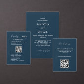 Marine Save the Date met Metallic Zilver (Personaliseer de collectie van deze zelfstandige maker.)