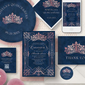 Quinceanera Save the Date Roze Briefkaart
