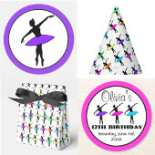 Ballerina Neon Ballet Dansers Dans Verjaardagsfees Bedankdoosjes