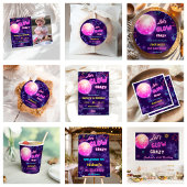 Glow Neon Lights Verjaardagsfeest Dankjewel Card Kaart