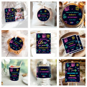 Gloed Neon Lights Bedankt Verjaardagsfeest Servet