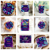 Gloed Neon Lights Bedankt Verjaardagsfeest Servet