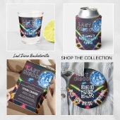 Neon Disco Bachelorette Koop de Bruid een Drinkje Ronde Button 6,0 Cm