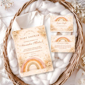 Neutrale Boho Regenboog Baby Shower Servet