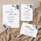 Neutrale botanische bruiloft Opslaan Briefkaart Da (Personaliseer de collectie van deze zelfstandige maker.)