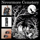 Nevermore Cemetery Vierkante Sticker