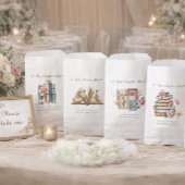 New Chapter Begins Book Stack Floral Vierkante Sticker