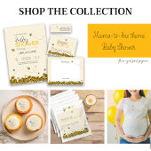 Nieuwe Mama-to-bee Shower Invite + Luier Raffle Ka All In One Uitnodiging
