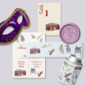 Jazz Waterverf Trouwmenu Menu