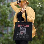 Nieuwjaar, New Me, New Slay! Meisje Power Skull Zw Waterfles