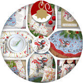 Kleine Chickadees + Sneeuwrijke Winterbessen Set Inpakpapier Vel